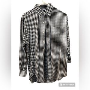 RALPH LAUREN Black and White Button Up Men’s(Small) - $20